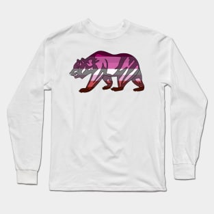 Lesbian Pride Bear! Long Sleeve T-Shirt